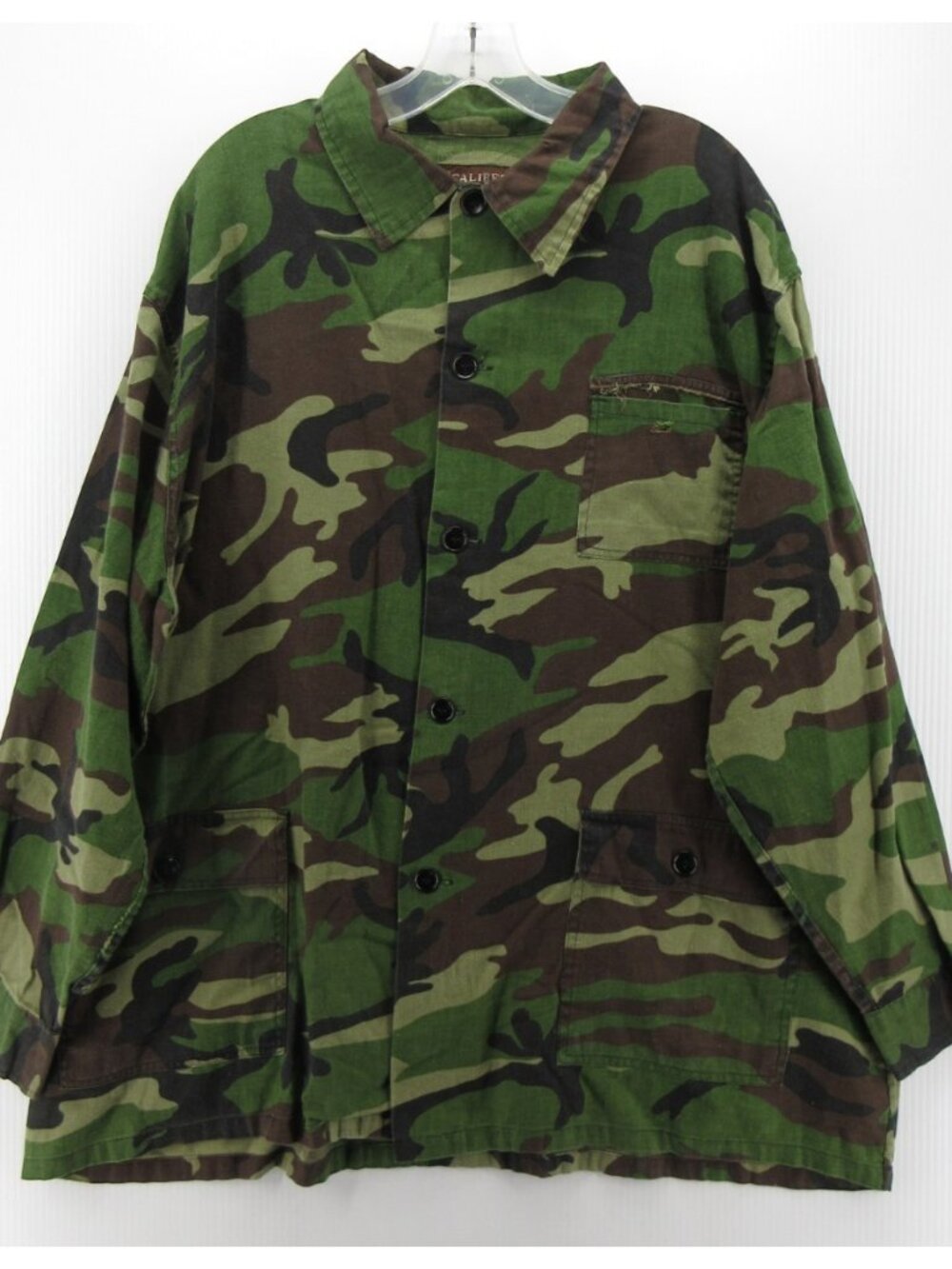 VINTAGE Caliber Shirt XL Field Jacket Camo Utility Sportsman Outdoor *